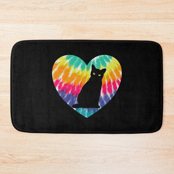 Item preview, Bombay Cat Heart With Tie dye Print For Black Cats Mom Dad designed and sold by JokeGysen.