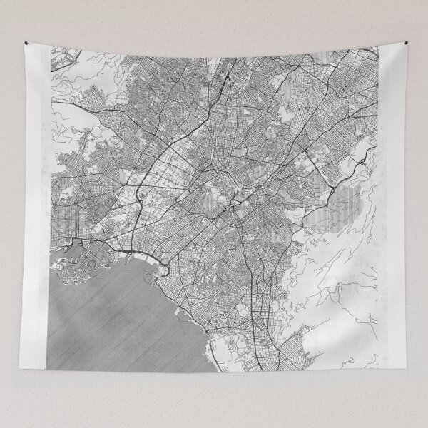Item preview, Athens Map Line designed and sold by HubertRoguski.