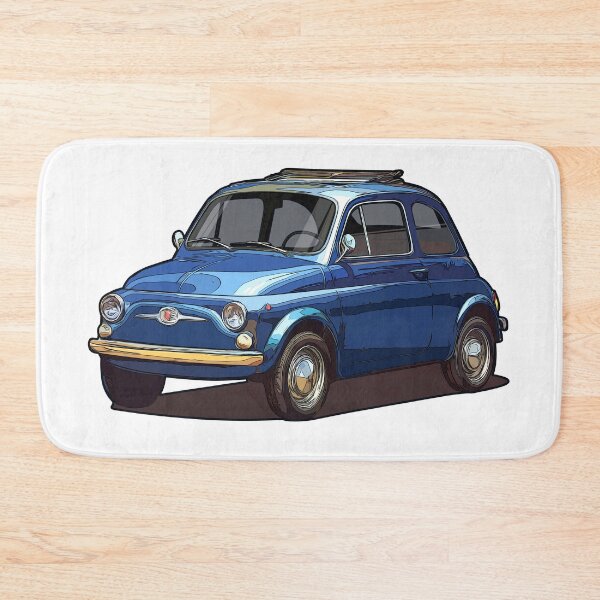 Item preview, Illustrated italian ICON Fiat 500 blue (Italian compact car)  designed and sold by SketchNinja.