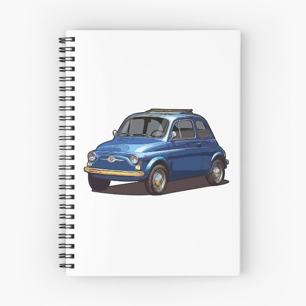Item preview, Illustrated italian ICON Fiat 500 blue (Italian compact car)  designed and sold by SketchNinja.