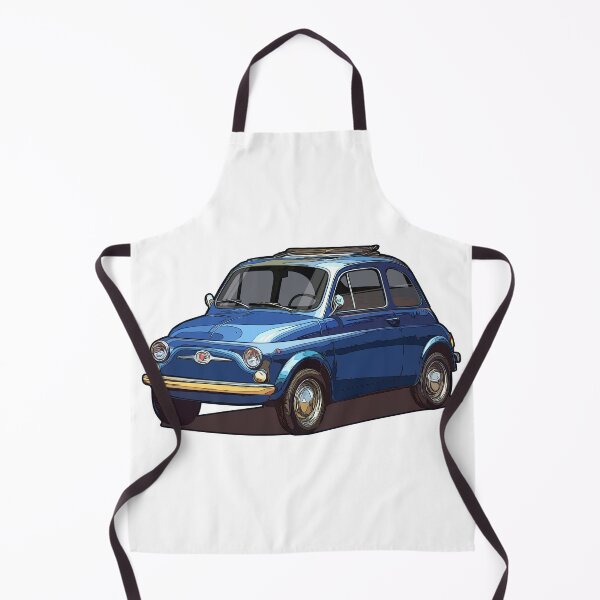 Item preview, Illustrated italian ICON Fiat 500 blue (Italian compact car)  designed and sold by SketchNinja.