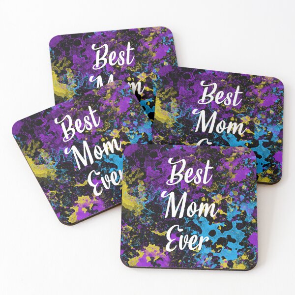Item preview, Best Mom Ever Word Art with Colorful Background designed and sold by Ludovic Geusa.