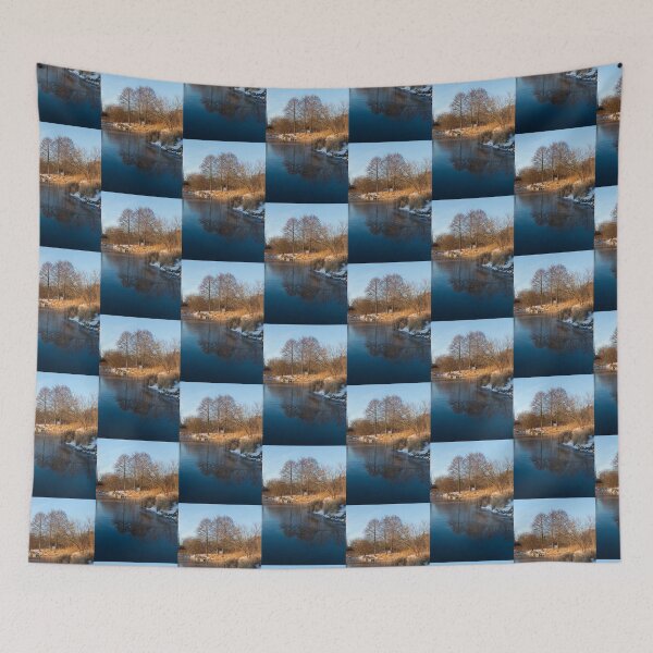 Item preview, Reflecting in Threes - Three Trees by the Lake designed and sold by Georgia Mizuleva.