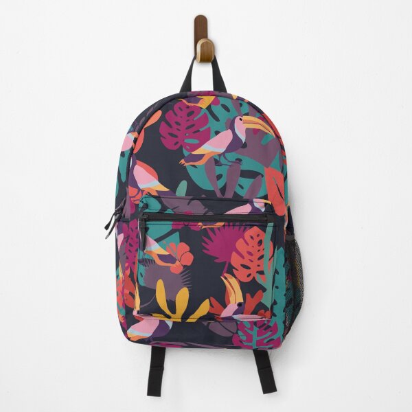 Item preview, Jungle Pattern with Tropical Leaves, Flowers and Birds designed and sold by kapotka.