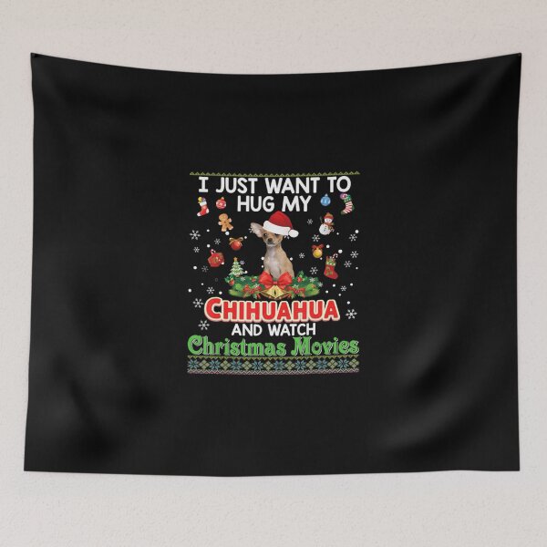 Item preview, I Just Want To Hug My Chihuahua Dog And Watch Lightweight Sweatshirt designed and sold by saurelmosert.