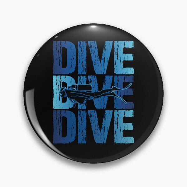 Item preview, Dive Dive Dive - Underwater Scuba Diver - Diving Lover designed and sold by TheInkElephant.