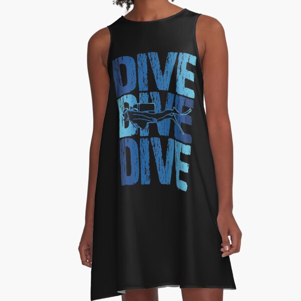 Item preview, Dive Dive Dive - Underwater Scuba Diver - Diving Lover designed and sold by TheInkElephant.