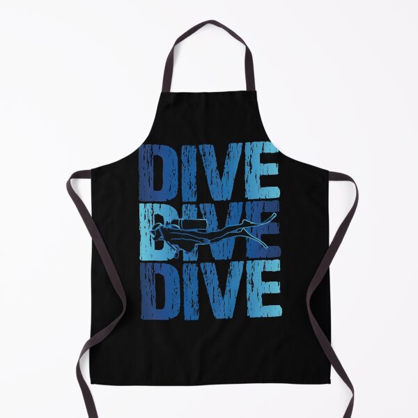 Item preview, Dive Dive Dive - Underwater Scuba Diver - Diving Lover designed and sold by TheInkElephant.