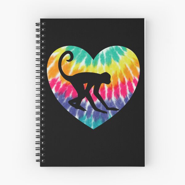 Item preview, Spider Monkey Heart With Tie dye Print For Monkey Lover designed and sold by JokeGysen.