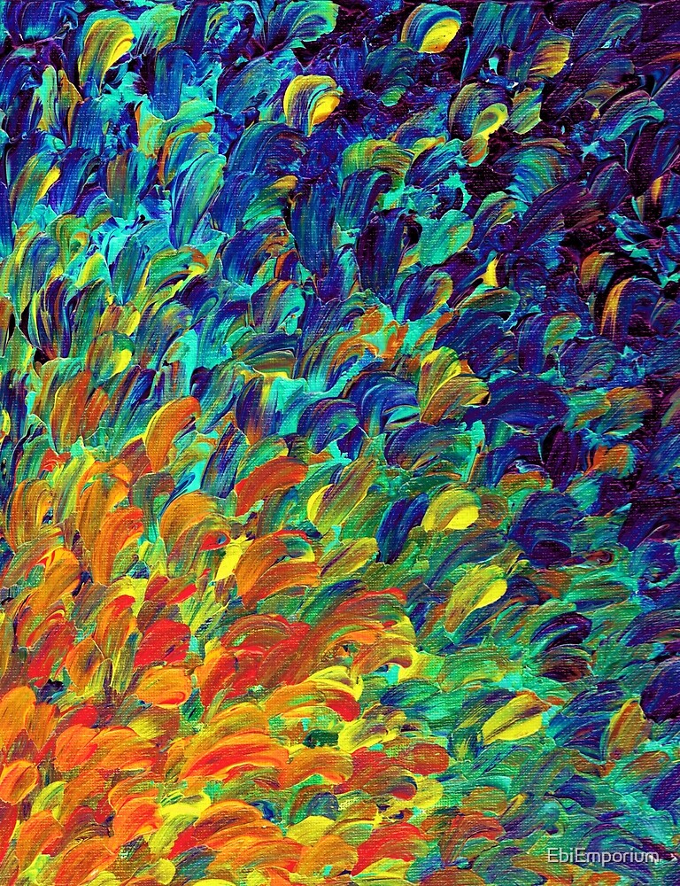 colorful wave acrylic