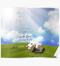 Now I lay me down to sleep - Bedtime Prayer Poster