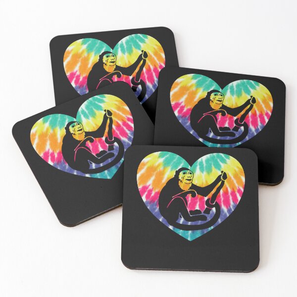 Item preview, Capuchin Monkey Heart With Tie dye Print For Monkey Lover designed and sold by JokeGysen.