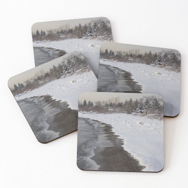 Item preview, Snowy Winter Beach Patterns - Lake Ontario, Toronto, Canada designed and sold by Georgia Mizuleva.