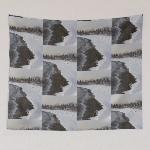 Item preview, Snowy Winter Beach Patterns - Lake Ontario, Toronto, Canada designed and sold by Georgia Mizuleva.