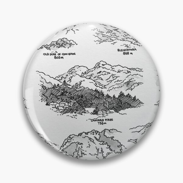 Item preview, The Lake District. Twelve Peaks with names and heights. designed and sold by Christopher Hughes.