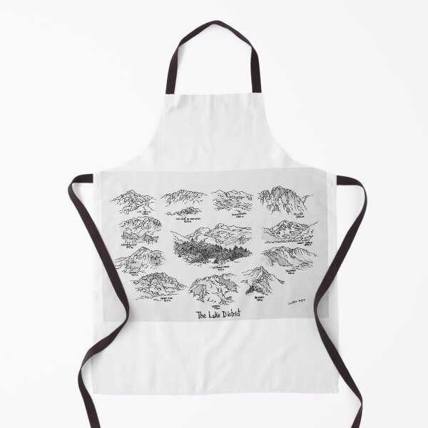Item preview, The Lake District. Twelve Peaks with names and heights. designed and sold by Christopher Hughes.