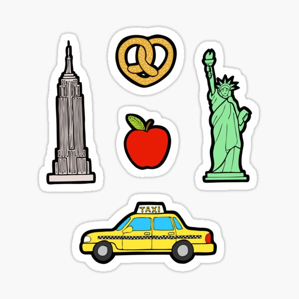 New York, New York Pattern Sticker