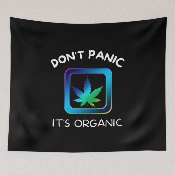 Item preview, Don't Panic It's Organic, Marijuana, Cannabis, Bong, thc, Ganja, Weed, Funny Smoker  designed and sold by BestDesignbySof.