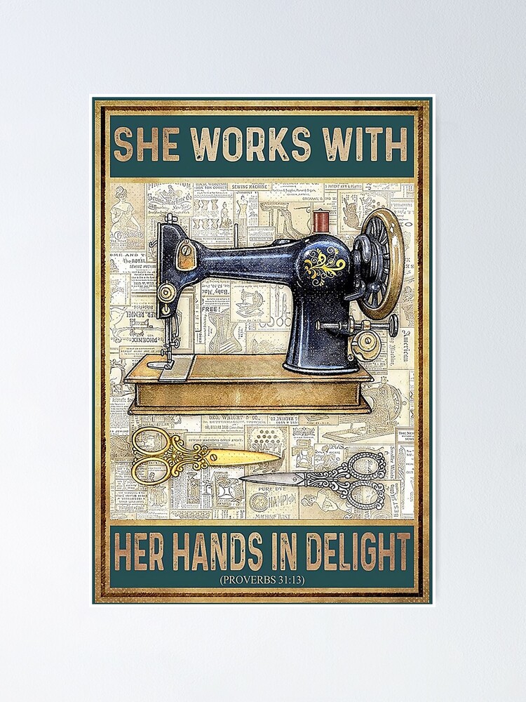 1950's Electric Sewing Machine Canvas Print / Canvas Art by Blenda