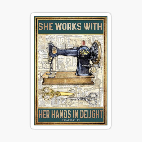 Item preview, Sewing Machine Vintage she work with her hands in delight designed and sold by reenea84.