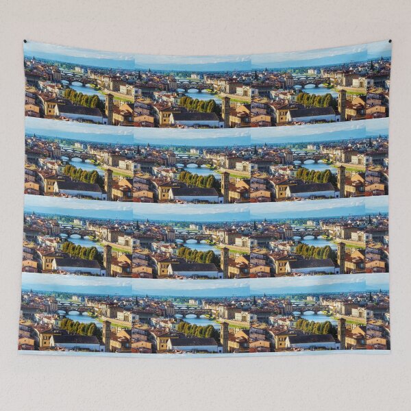 Item preview, Impressions Of Florence - Arno River And The Bridges From Above designed and sold by Georgia Mizuleva.