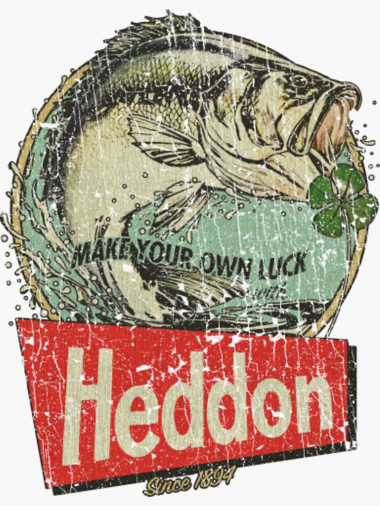 Heddon Lures - Make Your Own Luck 1894 - Fishing - Stickers sold by Bruno  Martin, SKU 4959886