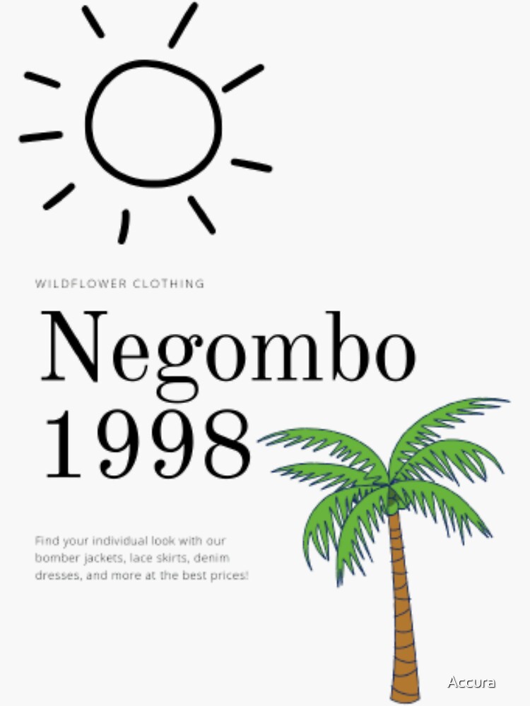 "Sunny negombo " Sticker for Sale by Accura Redbubble