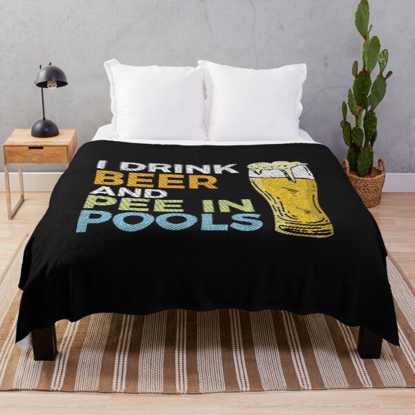 Item preview, I Drink Beer and Pee In Pools Funny Embarrassing Humor Pool Joke Sarcastic  designed and sold by alenaz.