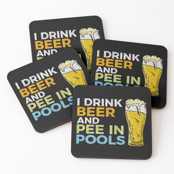 Item preview, I Drink Beer and Pee In Pools Funny Embarrassing Humor Pool Joke Sarcastic  designed and sold by alenaz.