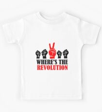 Where's The Revolution? v2 Kids Tee