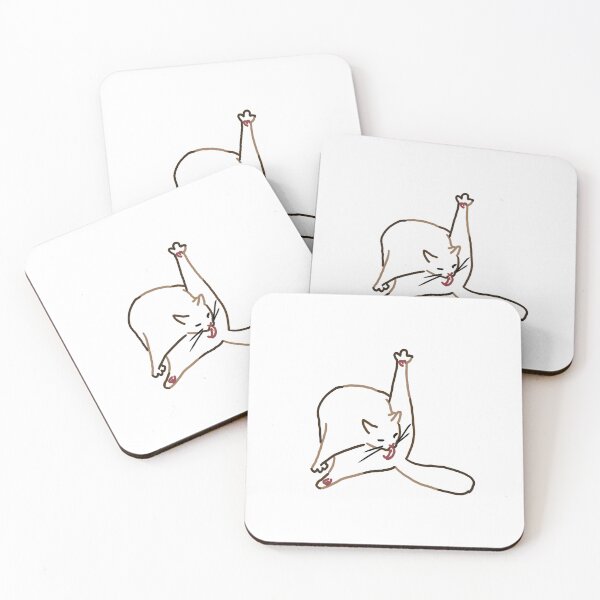 Item preview, Kitty cat licking its bum designed and sold by apple peel.