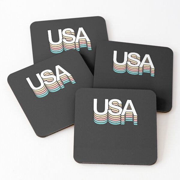 Item preview, USA Pastel Retro Aesthetic Modern Typography  designed and sold by JosephHagen.