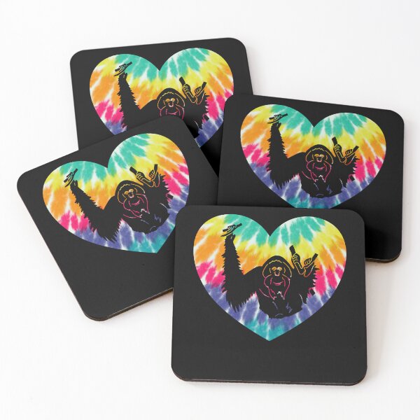 Item preview, Orangutan Monkey Heart With Tie dye Print For Monkey Lover designed and sold by JokeGysen.
