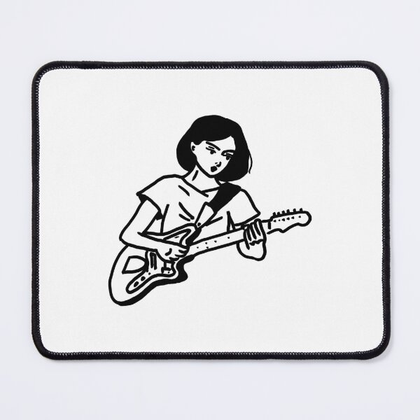 Item preview, Girl on electric guitar designed and sold by apple peel.