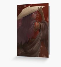 The painted lady - the Last airbender Greeting Card