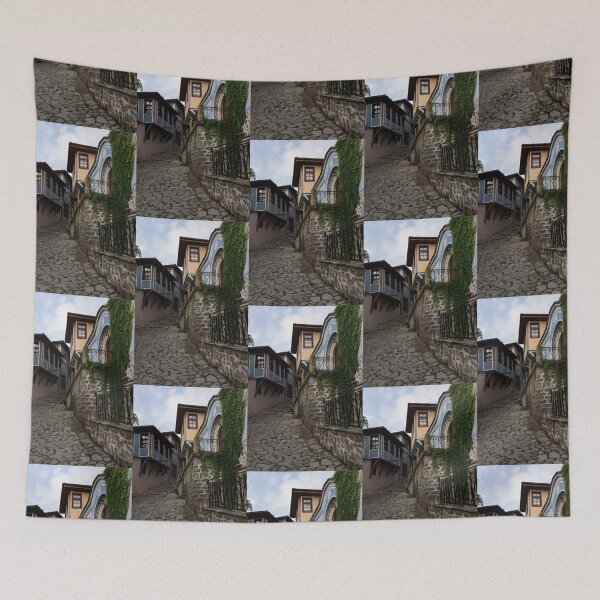 Item preview, Steep and Twisting Cobblestone Street designed and sold by Georgia Mizuleva.