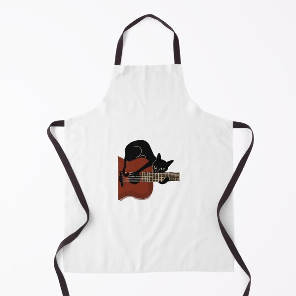Item preview, Black cat on the guitar designed and sold by apple peel.