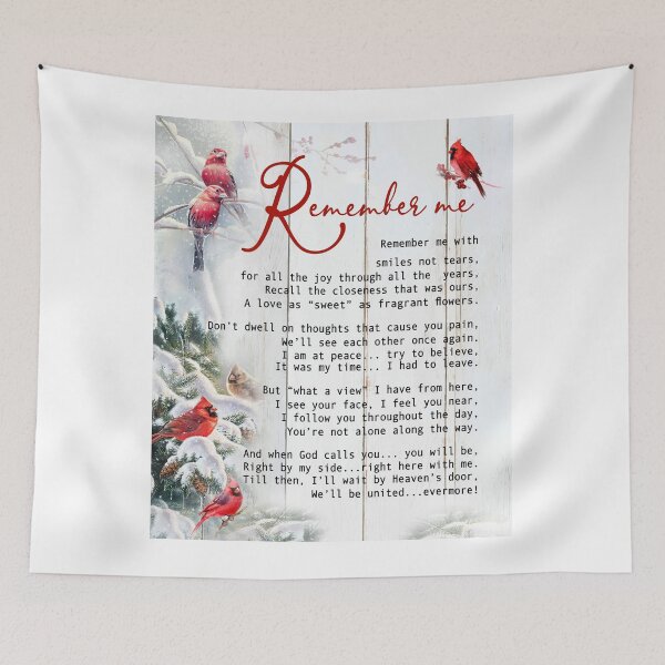 Item preview, Cardinals Remember Me Poem designed and sold by JakeGoodwin.
