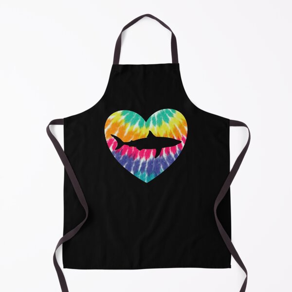 Item preview, Great White Shark Heart With Tie dye Print For Shark Lover designed and sold by JokeGysen.