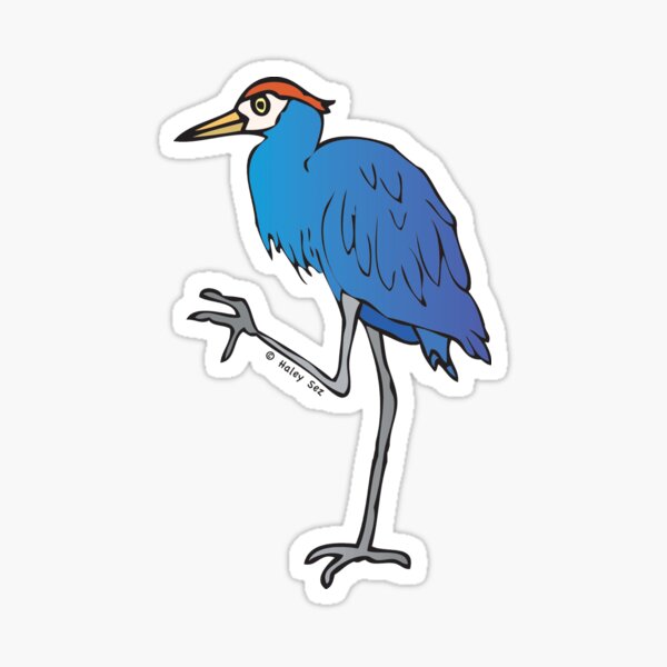 Walk Like a Heron Sticker