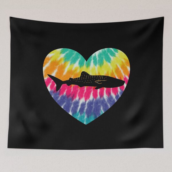 Item preview, Whale Shark Heart With Tie dye Print For Shark Lover designed and sold by JokeGysen.