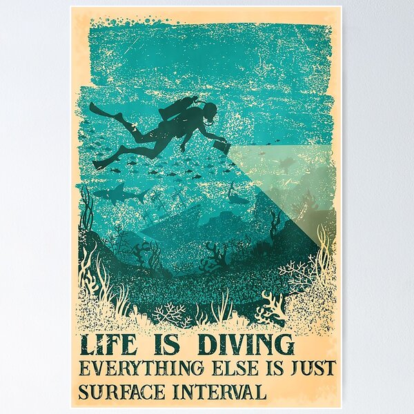 Item preview, Scuba Diving - Life Is Diving everything else is just surface interval designed and sold by cevyl49.