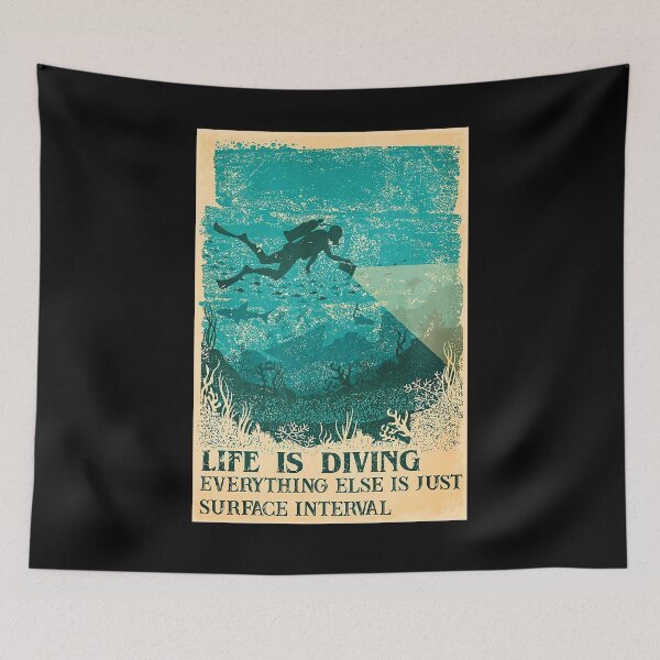 Item preview, Scuba Diving - Life Is Diving everything else is just surface interval designed and sold by cevyl49.