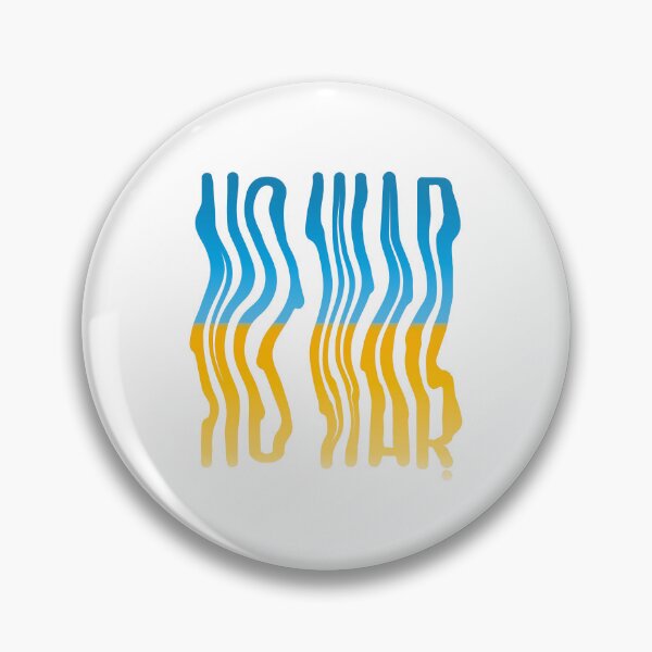 Item preview, liquid NO WAR sign in blue and yellow designed and sold by Viktoria-JaiHo.