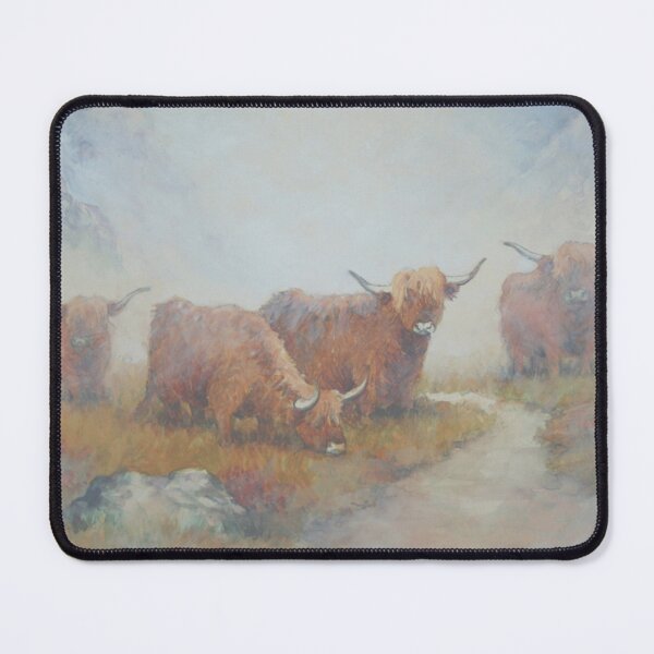 Item preview, Highland Cattle in the Mist. designed and sold by Christopher Hughes.