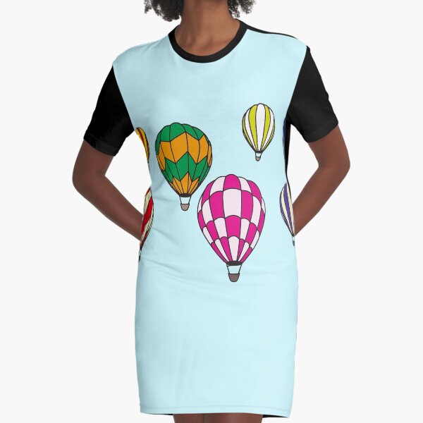 Balloon Parade Graphic T-Shirt Dress