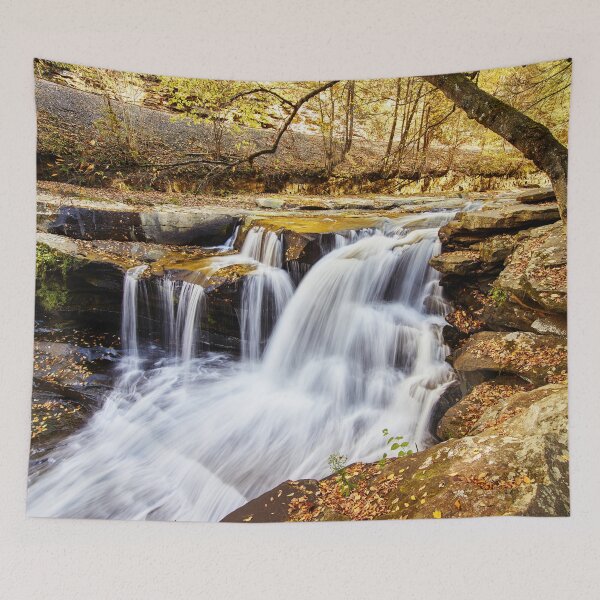 Item preview, Beautiful Waterfall In Autumn designed and sold by antarte99.