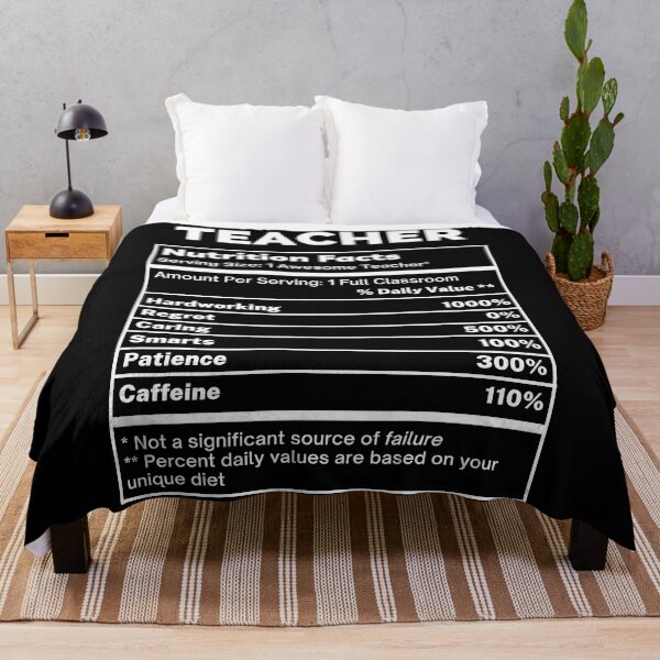 Item preview, Teacher Funny Nutrition Facts designed and sold by SpeakSarcasm.
