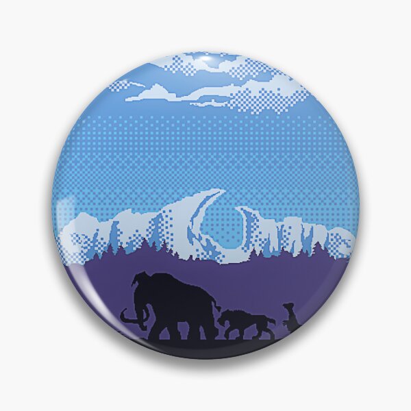Item preview, Ice Age Pixel Age Sticker designed and sold by Lylacalister.