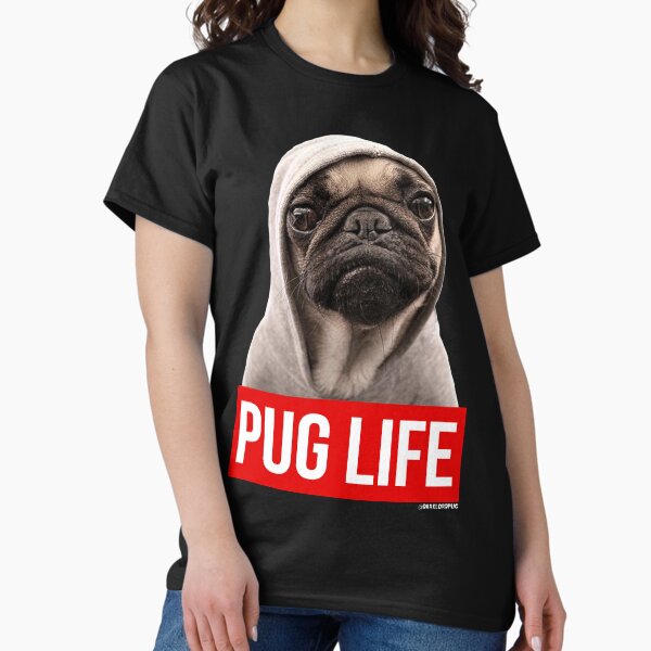 Vista previa del artículo con la obra «Pug Life Pug original», diseñado y vendido por darklordpug.